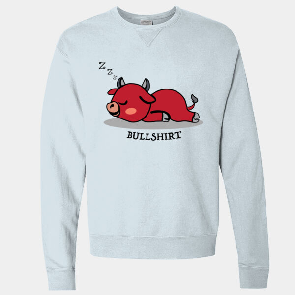 Sleeping Bull.  - Garment-Dyed Crewneck Sweatshirt Thumbnail